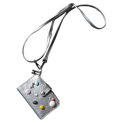 宝石水晶斜挎护照包旅行收纳包