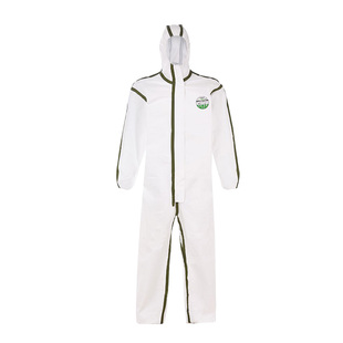 雷克兰防护服带帽连体防静电防飞沫防液体飞溅防化耐酸碱隔离衣