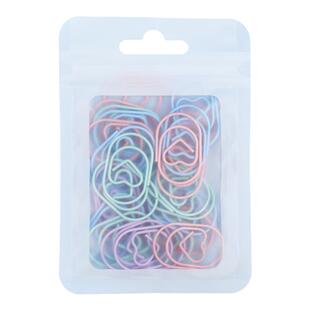 回形针曲别针防锈彩色可爱文具用品固定异形回型针文件创意签回旋万字夹区关针书签收纳盒办公