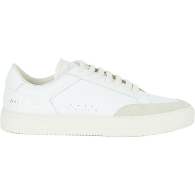 【折扣】COMMON PROJECTS 男白色皮革绒面革运动鞋