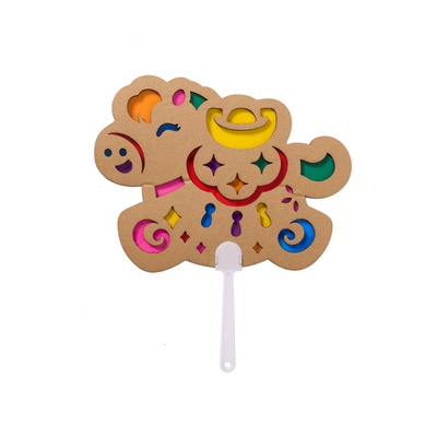 马年新春非遗国风萌马光影扇粘贴