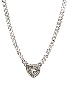 镶钻爱心钛钢ins冷淡风百搭吊坠