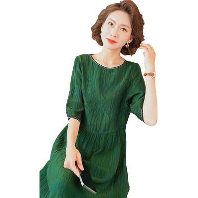 迪芬璐嘉气质优雅香云纱连衣裙女