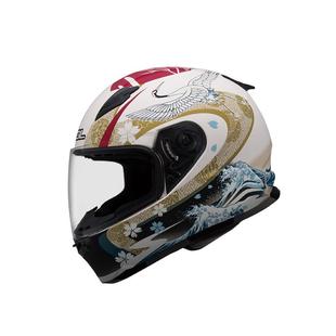 中国台湾SOL头盔摩托车男女浮世绘仙鹤四季情侣全盔SF-2M