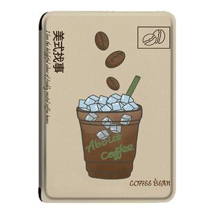 imobile美式咖啡适用汉王N10mini复古clear6pro个性plus文石BOOX电子书NoteAir4C阅读器leaf3/poke5s保护套壳