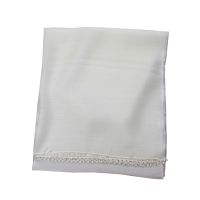 秋冬韩版女真丝丝巾羊毛围巾钉珠