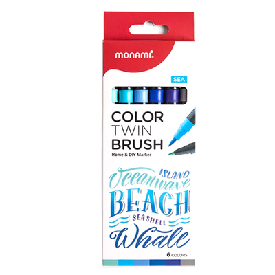 monami组合素描书法64色水彩笔