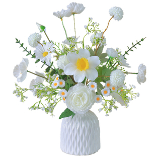 高档仿真向日葵花束假牡丹花客厅插花餐桌花艺茶几电视柜装饰摆件