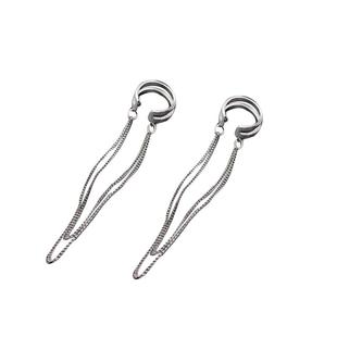 925纯银耳夹女无耳洞冷淡风高级感轻奢流苏耳骨夹耳线一体式耳环