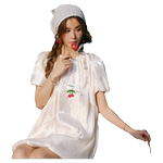 CLOUDSEASON樱桃波光连衣裙超好看连衣裙 法式肌理感连衣裙女夏