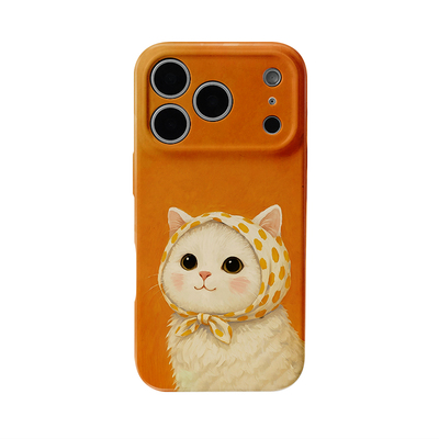 适用于iPhone17手机壳菲林壳可爱乖巧猫咪创意全包保护套个性创意适用华为mate80promax苹果15/16/13磨砂软壳