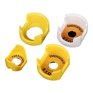 急停按钮开关保护罩 防误操作防护座保护座配警示牌大小元宝22 30