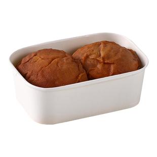 现烤面包包装盒芝士炼乳吐司盒带孔蛋糕面包纸托自封袋耐高温方形