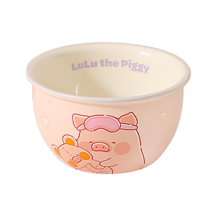 川岛屋&lulu猪 可爱陶瓷米饭碗家用2026新款高颜值儿童碗个人专用