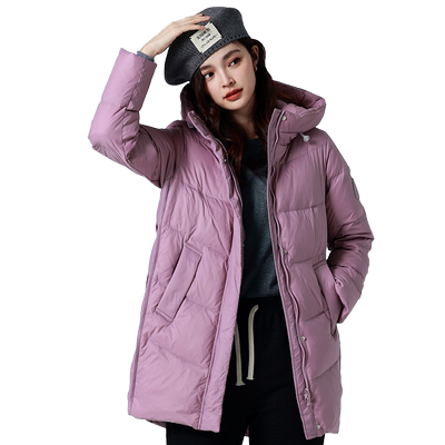 寒思妈妈中长款大码羽绒