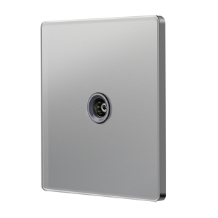 86型墙壁有线电视插座面板闭路线TV面板终端数字电视接线盒电话插