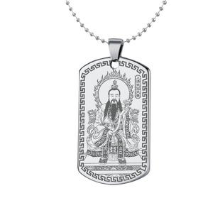 上清灵宝天尊吊坠通天教主挂件三清祖师神像牌项坠男女款项链定制