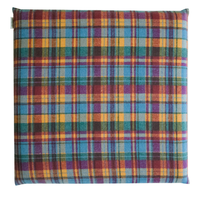 【背面防滑】格纹方形记忆棉蒲团