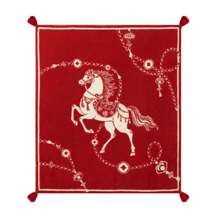 伴手礼盖毯马年本命年女士毛毯新年实用毯子礼品新婚女生生日礼物