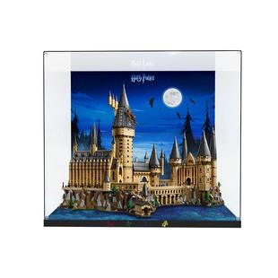 pop适用乐高71043霍格沃茨城堡亚克力展示盒透明收纳盒模型防尘罩