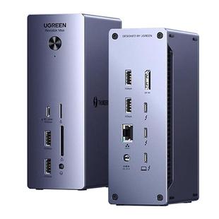 绿联雷电4拓展坞Typec转DP投屏显示器扩展三屏异显转接USB分线器2.5G网口适用Thunderbolt电脑MacBook笔记本