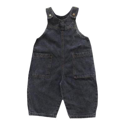 儿童春款牛仔长裤背带裤