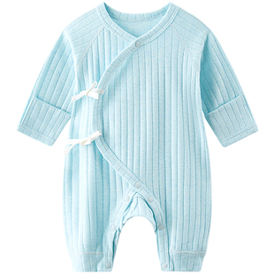 早产儿衣服48码婴儿衣服春秋连体衣特小码婴儿服宝宝45码a类长袖