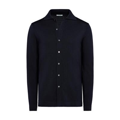 Suitsupply藏青色开襟衫