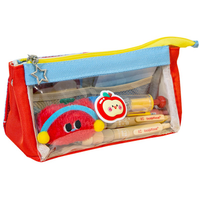 【真的不泛黄！】透明苹果笔袋