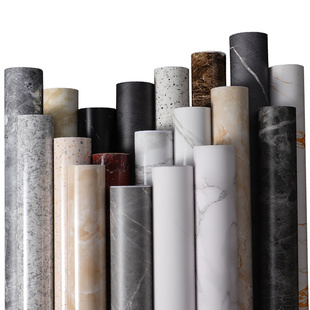 哑光大理石厨房贴纸台面柜子翻新仿岩板贴膜自粘窗台瓷砖墙贴防水