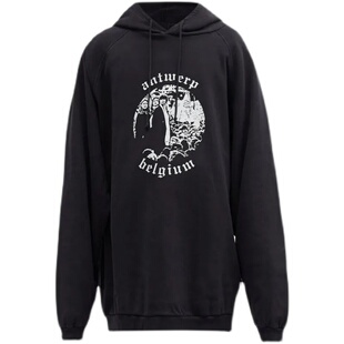 BMC RAF ARCHIVE REDUX安特卫普印花连帽卫衣廓形帽衫kanye同款