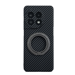 一加ace3pro手机壳磁吸指环扣带支架一加ace2pro保护套凯夫拉碳纤维纹12超薄散热男士oppo的ace3新款适用支点