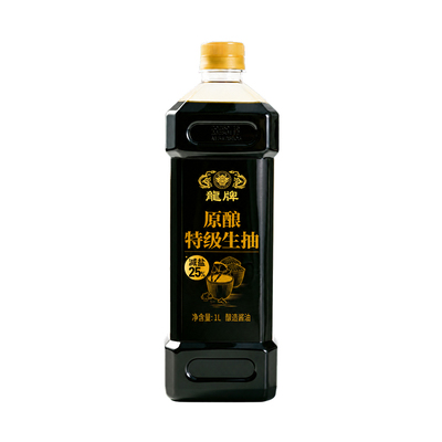 龙牌零添加特级生抽酿造酱油
