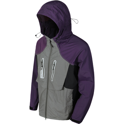 GuukaTech机能拼色速干连帽风衣