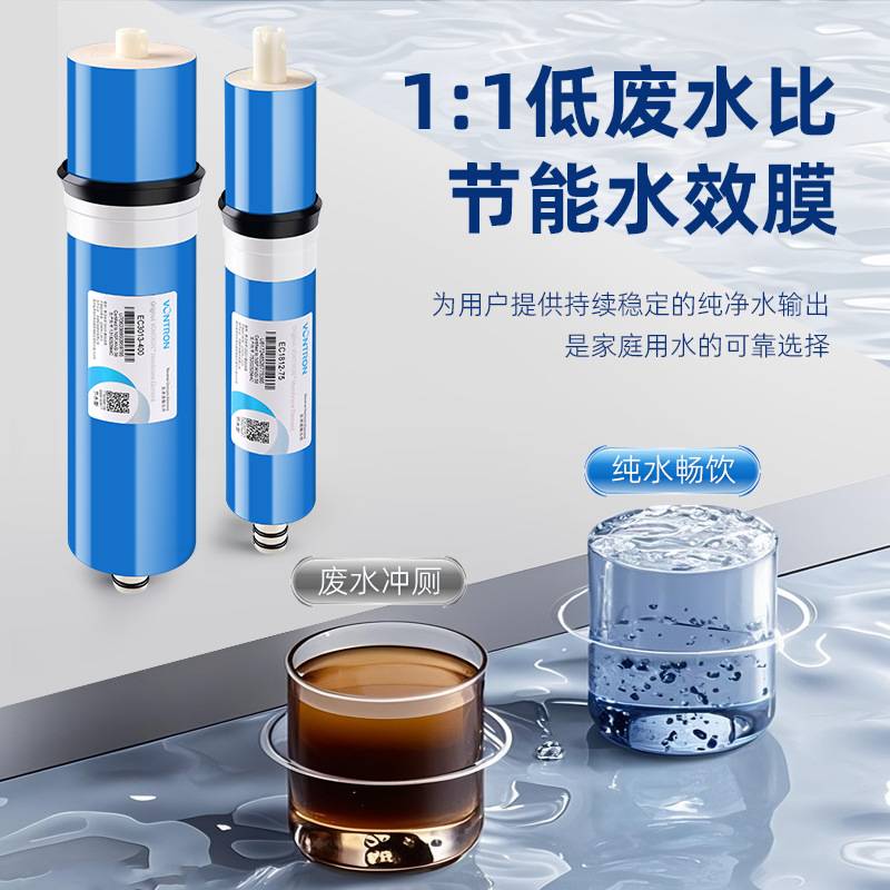 汇通RO膜时代沃顿净水器纯水机滤芯600G节水滤芯家用反渗透通用