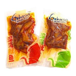 加贝鲜深海鱿鱼条香辣麻辣味小袋装即食鱿鱼系列称重休闲小吃零食