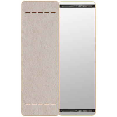 可DIY装饰的奶油风隐藏式穿衣镜