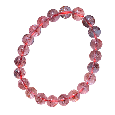 天然金草莓长石手链送礼物情侣款