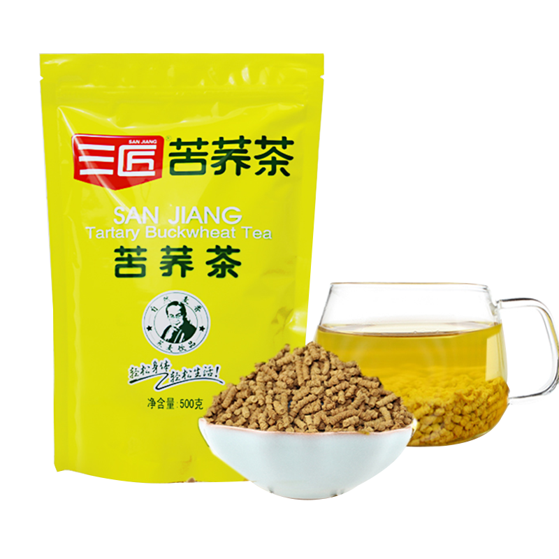 4送1三匠苦荞茶500克西昌大凉山荞麦茶苦荞香茶 花草茶宜搭大麦茶