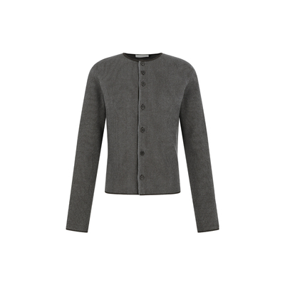 25年新款秋季条纹纽扣开衫