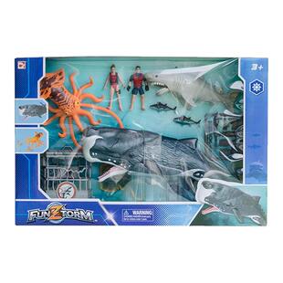 海洋动物模型儿童益智玩具集多美乐趣风暴系列抹香鲸 547004