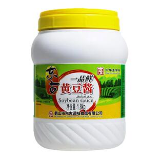 官方授权】东古一品鲜黄豆酱1.8kg大桶东北大酱豆瓣酱沾葱菜下饭