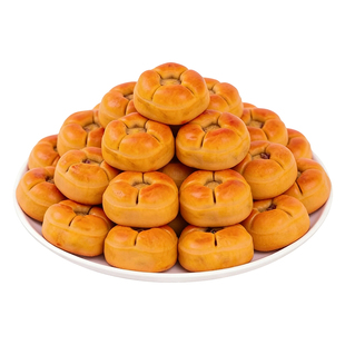 红枣山药核桃饼粗粮营养早餐独立包装无糖糕点枣泥健康好吃核桃包