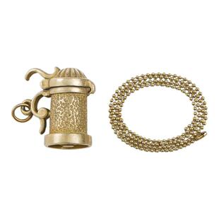 马登工装复古黄铜把把壶手把件黄铜挂件配饰品项链把把胡吊坠男款