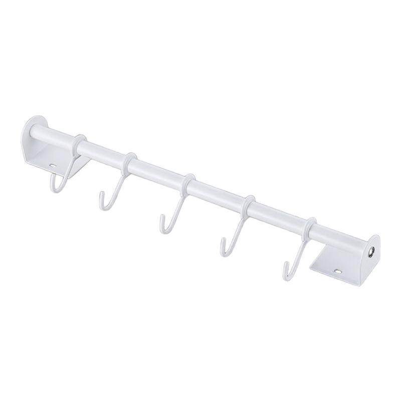 JOJO'S L. PD.employ.厨房白色挂钩置物架不锈钢免打孔 | 雇用
