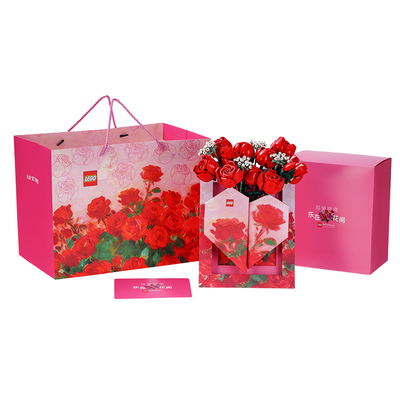 乐高10328玫瑰艺术画积木