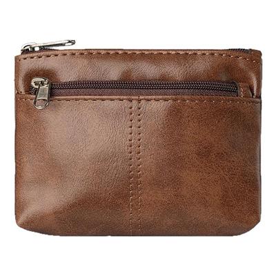 新款真皮小零钱包名片卡包头层牛皮简约拉链驾驶证包公交卡钥匙包