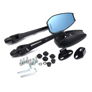 适用阿普利亚SRMAX250/300可调节加大加长后视镜踏板车反光蓝光镜