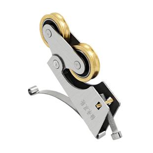 衣柜滑轮不锈钢滑轮推拉门滚轮卫生间厨房导轨道滚轮移门双地滑轮