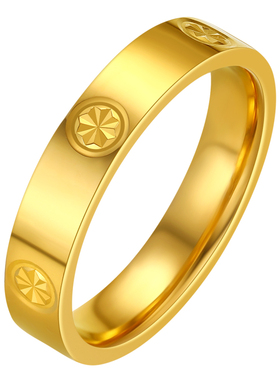 vana足金999米字戒指女款